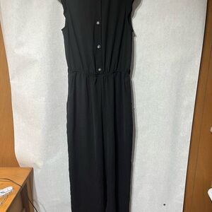 Chic‎ Black Button-Down Maxi Dress